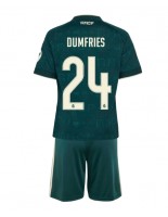 Real Madrid Denzel Dumfries #24 Venkovní dres pro děti 2026-27 Krátký Rukáv (+ trenýrky)